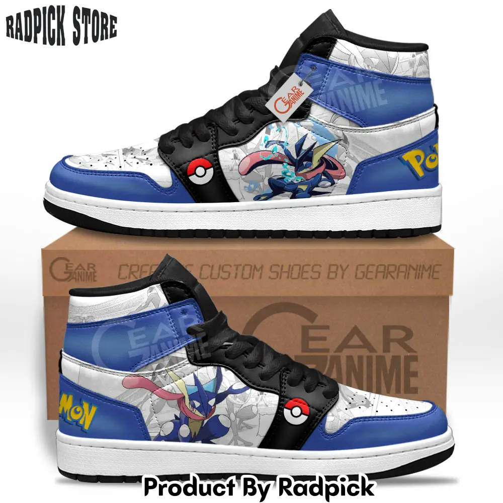Greninja air jordan high top sneakers anime mv09  rp0243744